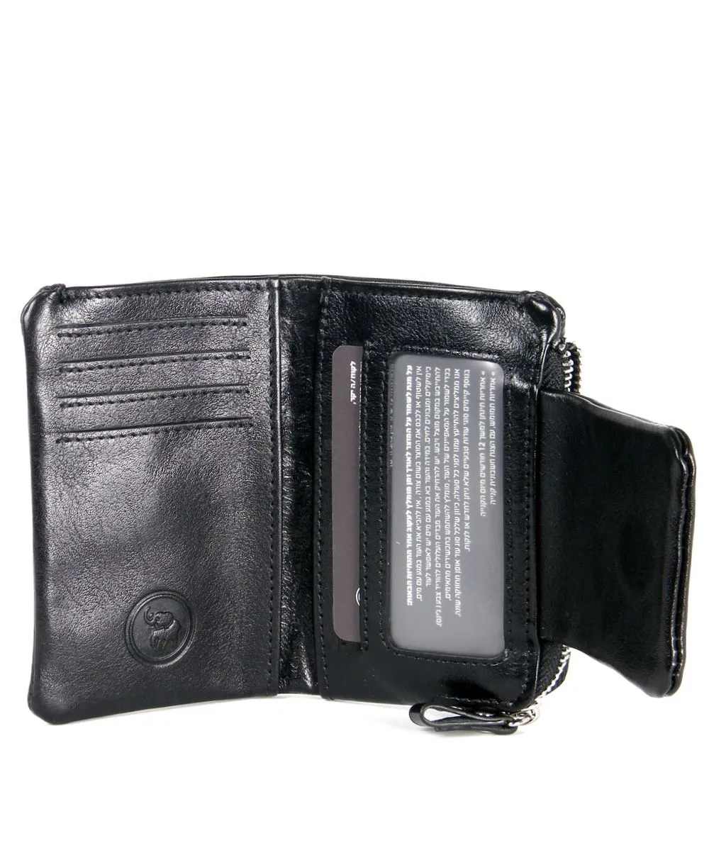 ארנק עור לנשים מרסלה שחור | עמנואל – תמונה 2