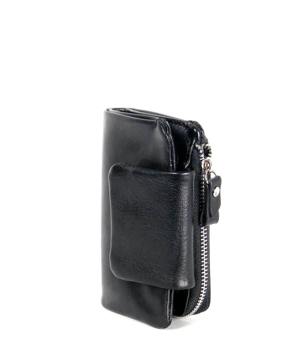 ארנק עור לנשים מרסלה שחור | עמנואל – תמונה 5