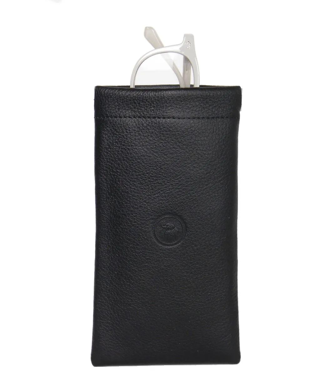 נרתיק למשקפיים מעור נאפה שחור