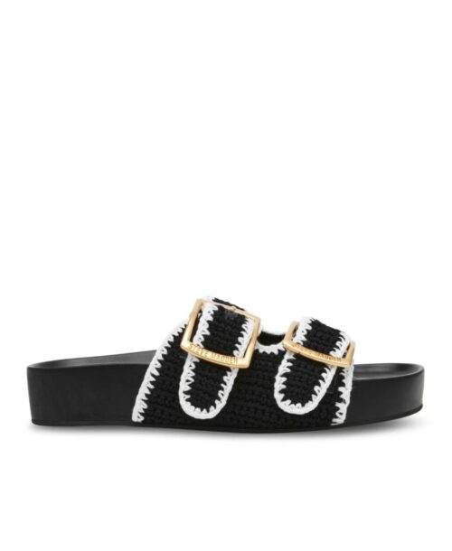 כפכף סטיב מאדן On Deck שחור לבן