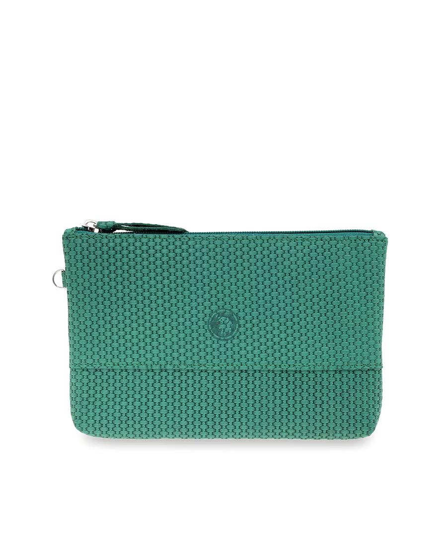 קלאץ עור לנשים אסיה ירוק | עמנואל