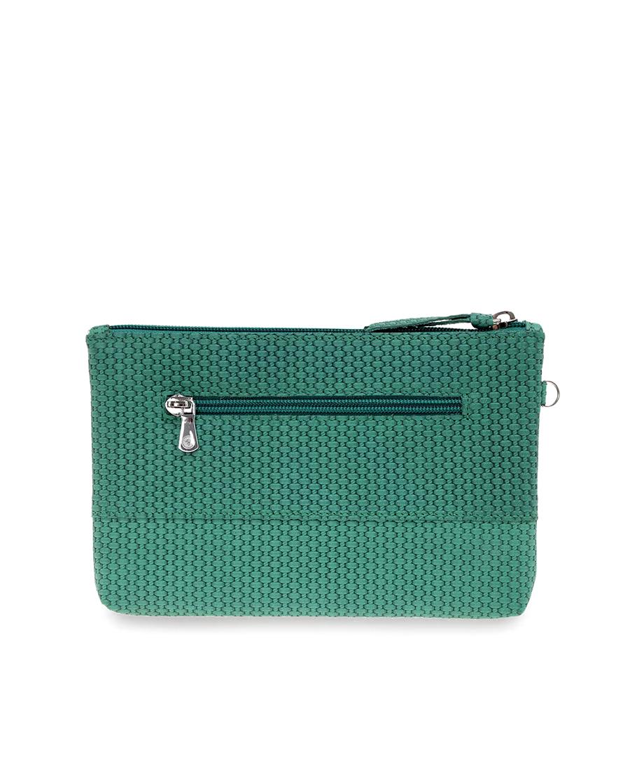 קלאץ עור לנשים אסיה ירוק | עמנואל – תמונה 4