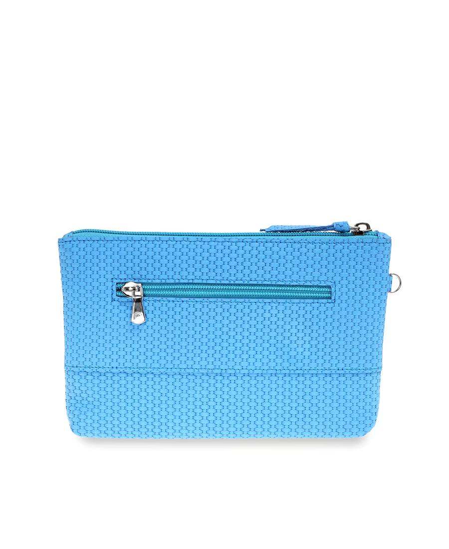 קלאץ עור לנשים אסיה תכלת | עמנואל – תמונה 4