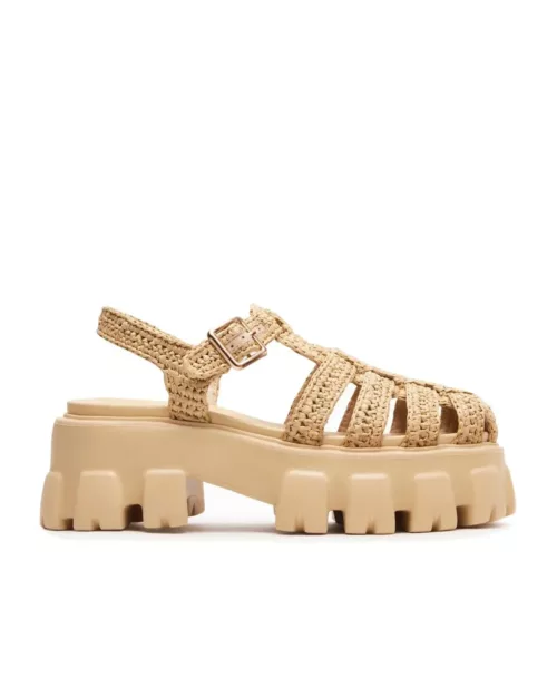 סנדל סטיב מאדן ECHO רפיה טבעי (1)