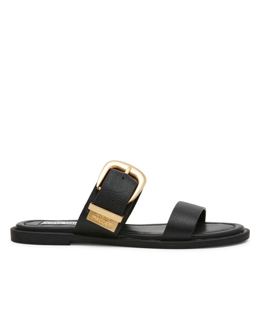 כפכפים שטוחים לנשים סטיב מאדן STRIDER בשחור (1)