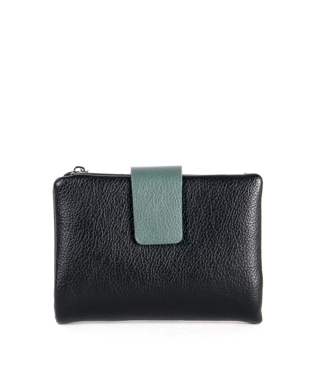 ארנק לא מעור לנשים Vegan בינוני שחור (1)