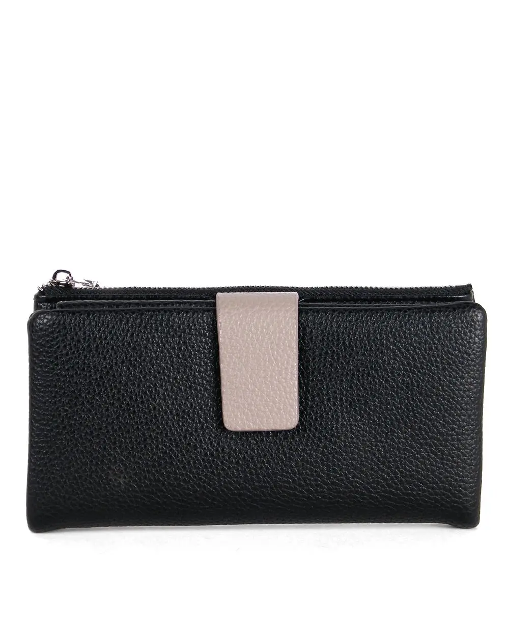 ארנק לא מעור לנשים vegan גדול שחור (1)