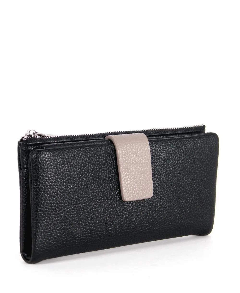 ארנק לנשים vegan גדול שחור – תמונה 4