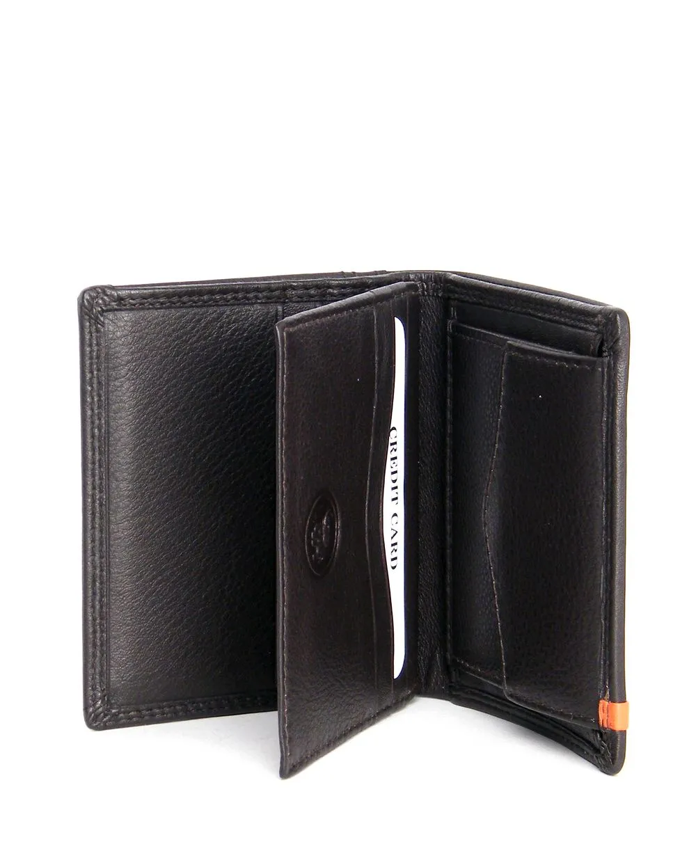 ארנק לגבר Ryder ID עור נאפה חום – תמונה 4