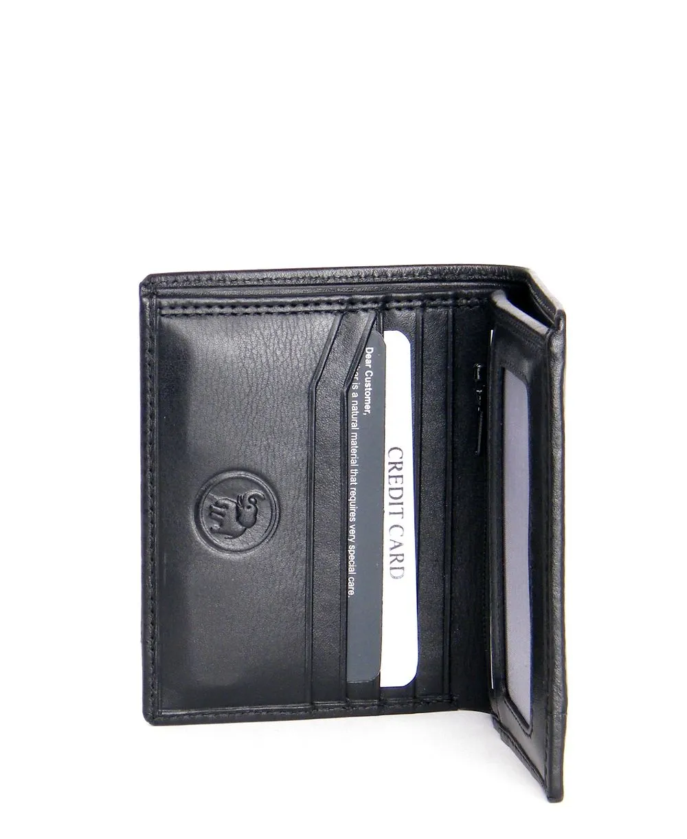 ארנק לגבר Magnet Lock עור נאפה שחור – תמונה 2