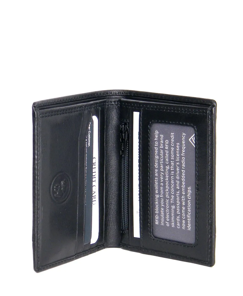 ארנק לגבר Magnet Lock עור נאפה שחור – תמונה 3