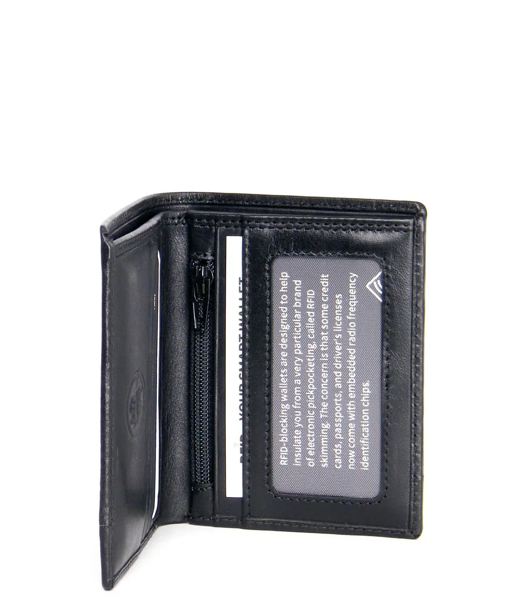 ארנק לגבר Magnet Lock עור נאפה שחור – תמונה 4