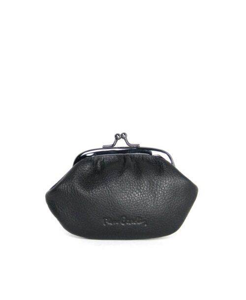 ארנק למטבעות עור נאפה שחור (1)