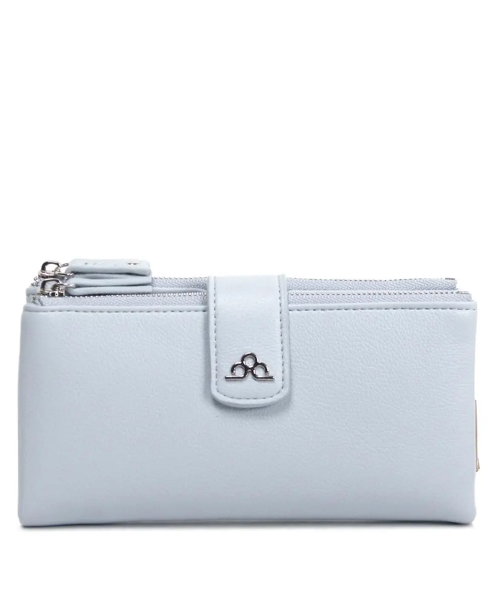 ארנק לנשים 22 כרטיסים גדול תכלת לא מעור (1)