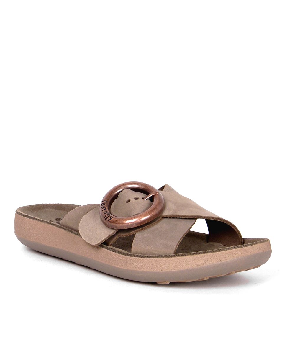 כפכף נוחות אורטופדי מעור לנשים נטלי חום – תמונה 2