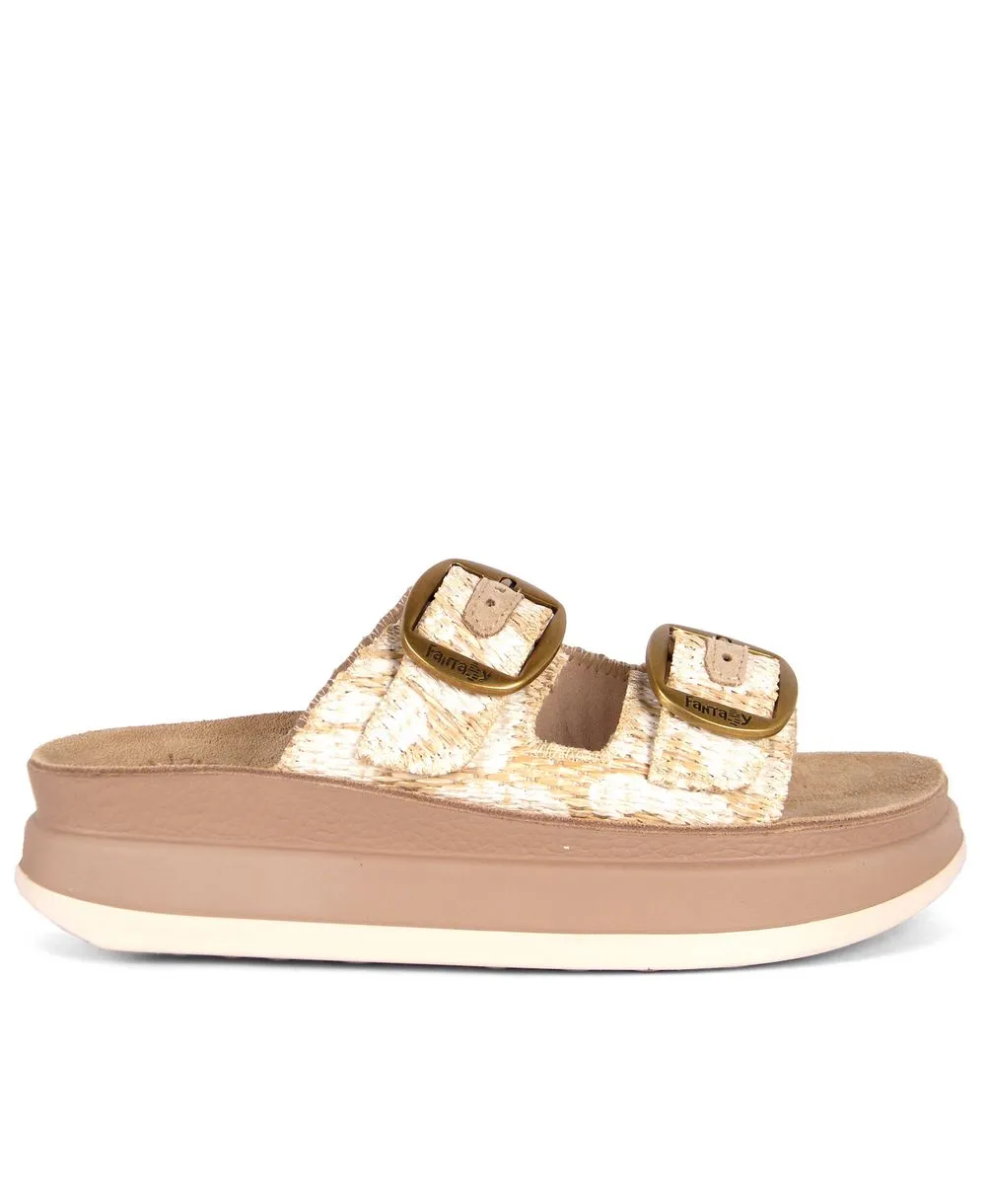 כפכפים לנשים פנטזי סנדל דגם ZEFI לבן אפריקנה Fantasy Sandals (1)