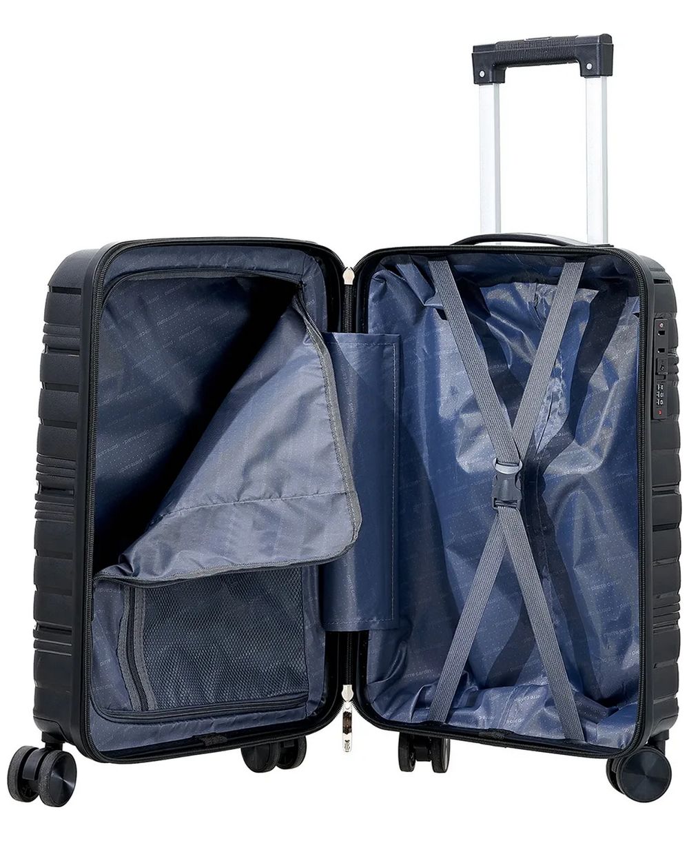 מזוודה טרולי עליה למטוס שחור Pierre Cardin – תמונה 3