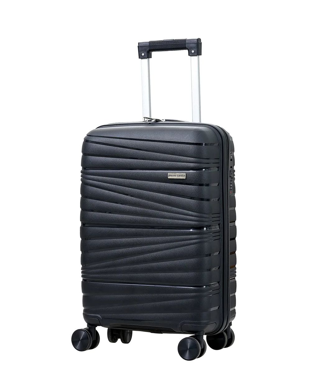 מזוודה טרולי עליה למטוס שחור Pierre Cardin – תמונה 2