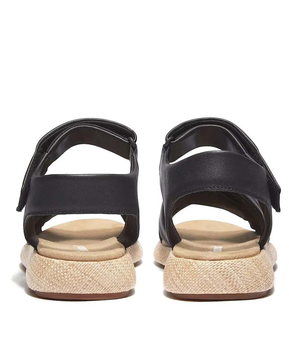 סנדל נשים טימברלנד Belmar בצבע שחור – מבט אחורי על הרצועה והגימור המדויק של העקב.