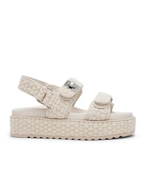 סנדל פלטפורמה סטיב מאדן Bigmona קלוע לבן (1)