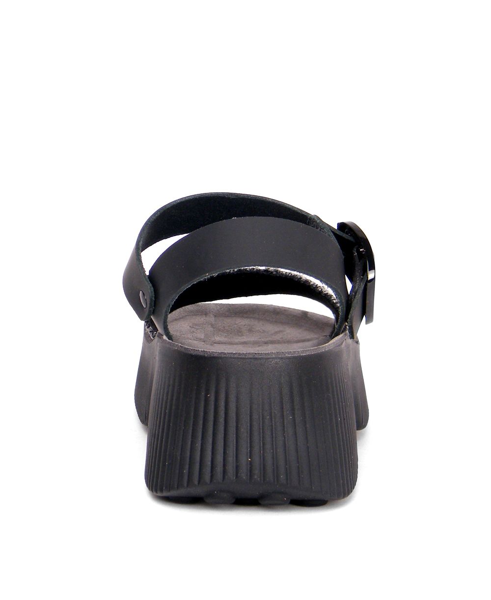 סנדלי פלטפורמה MAGDALIN שחור – תמונה 5