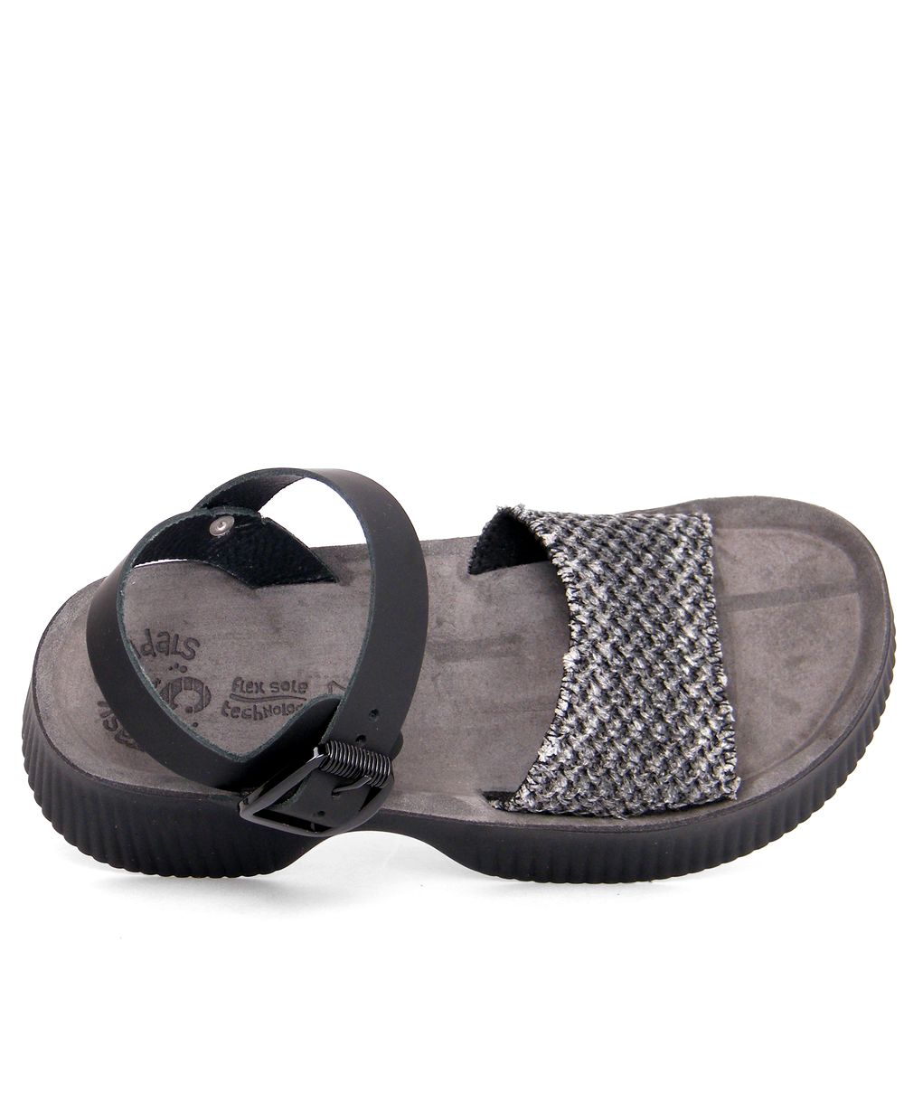 סנדלי פלטפורמה MAGDALIN שחור – תמונה 6