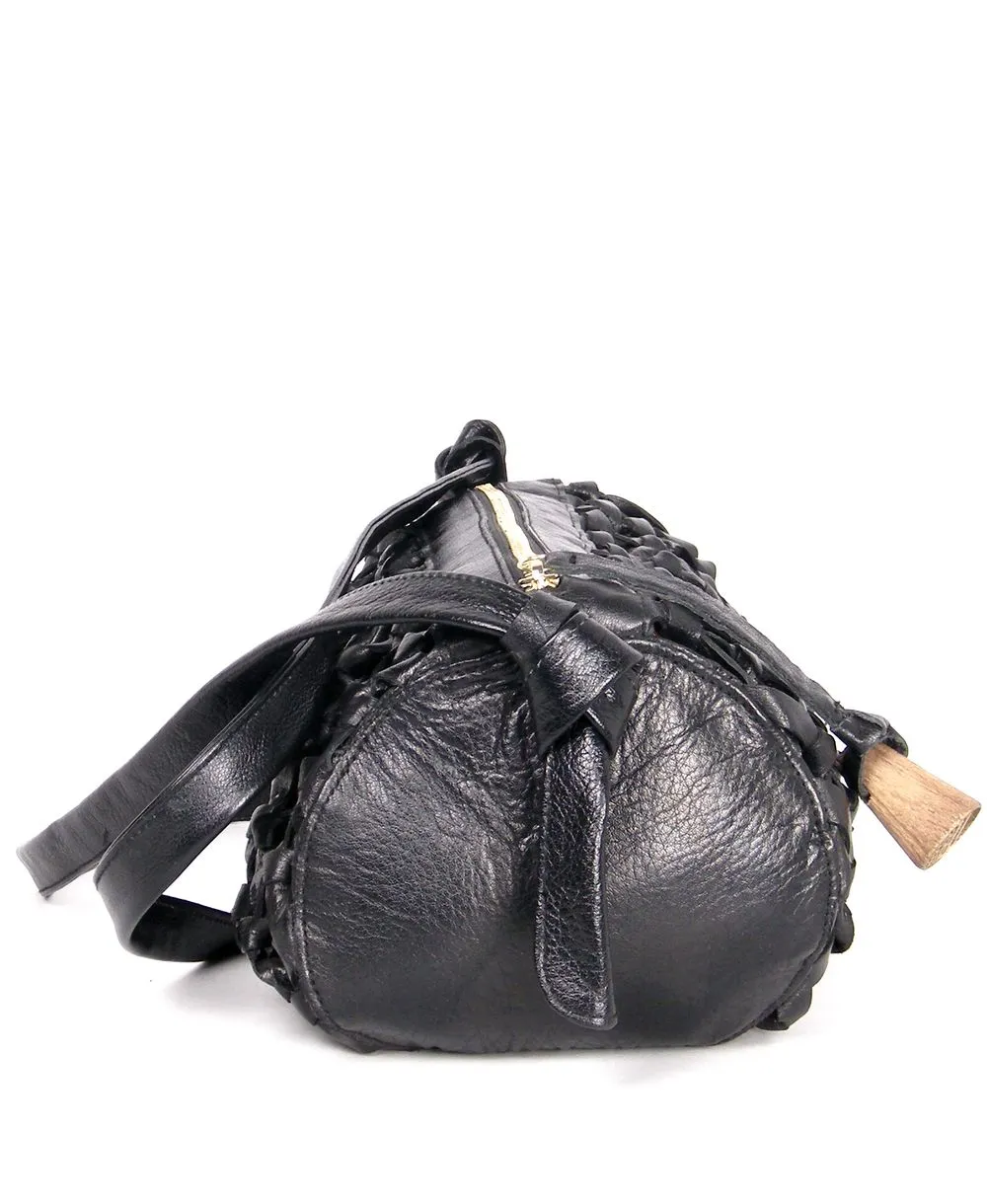 תיק מארוט קלוע עור שחור | ONE ONE FIVE – תמונה 6