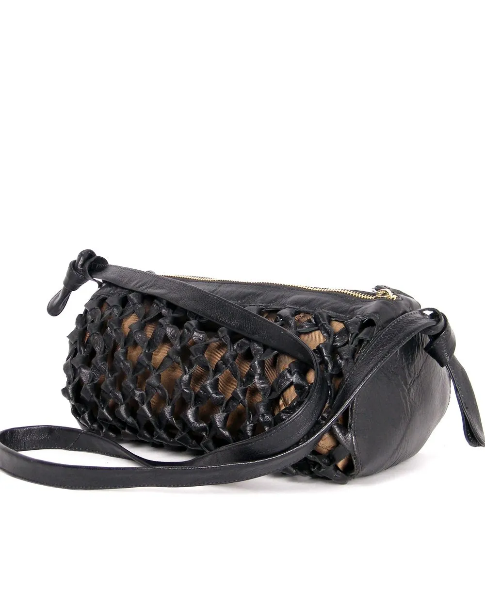 תיק מארוט קלוע עור שחור | ONE ONE FIVE – תמונה 7