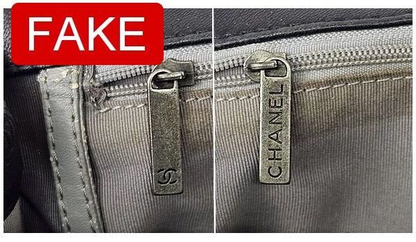 ראש רוכסן של תיק שאנל לא מקורי