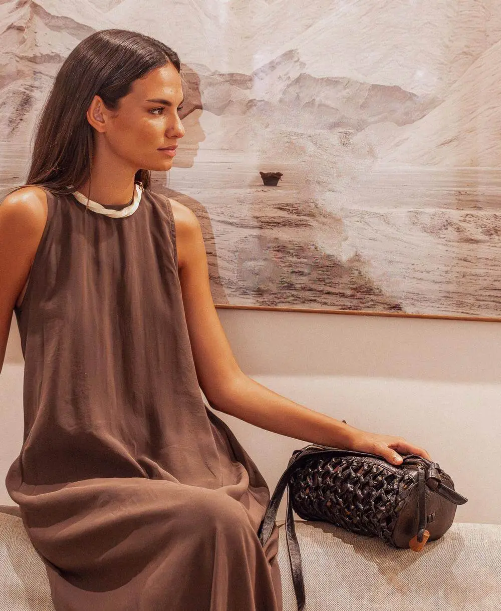 תיק מארוט קלוע עור שחור | ONE ONE FIVE – תמונה 3