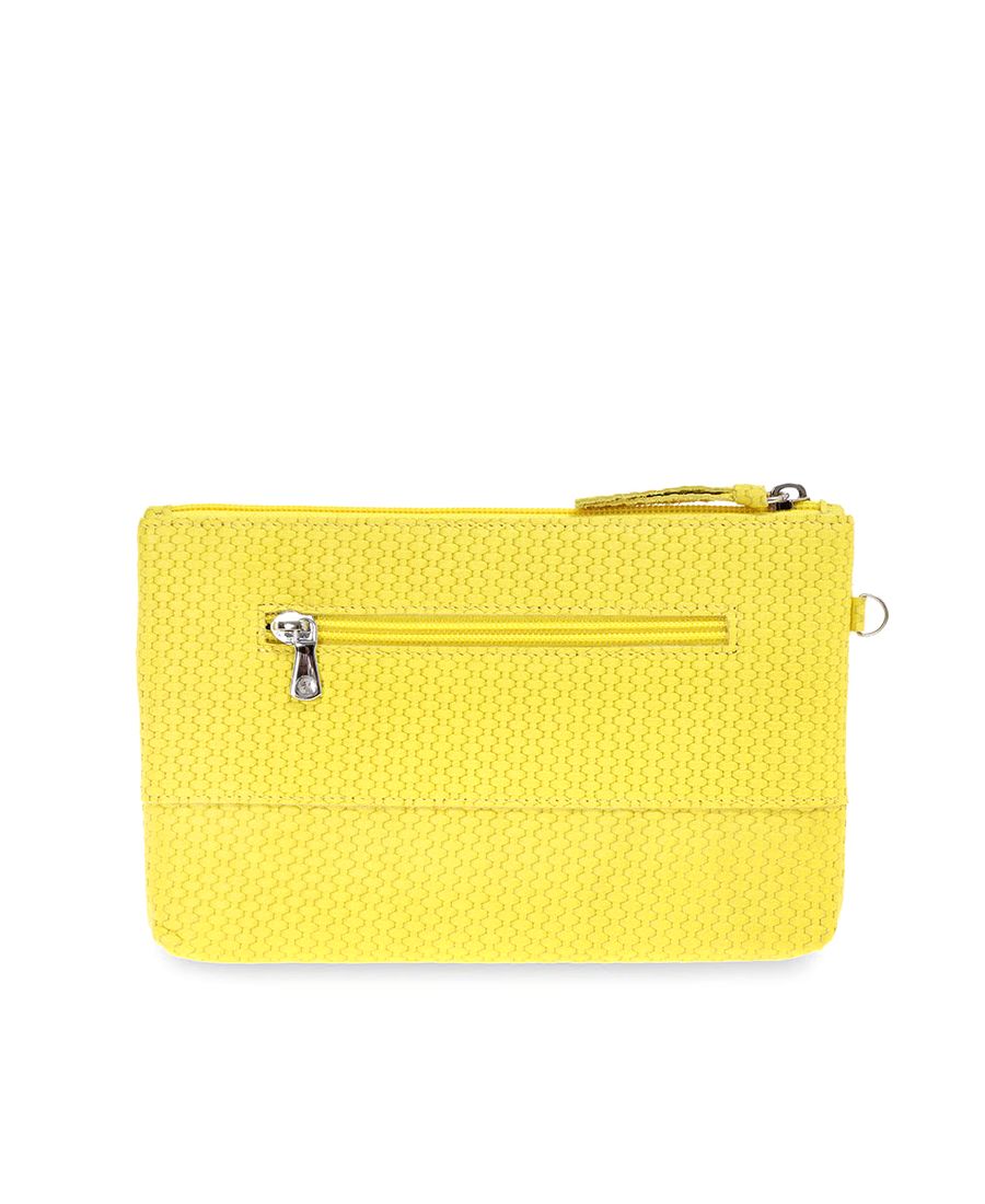 קלאץ מעור לנשים אסיה צהוב – תמונה 4