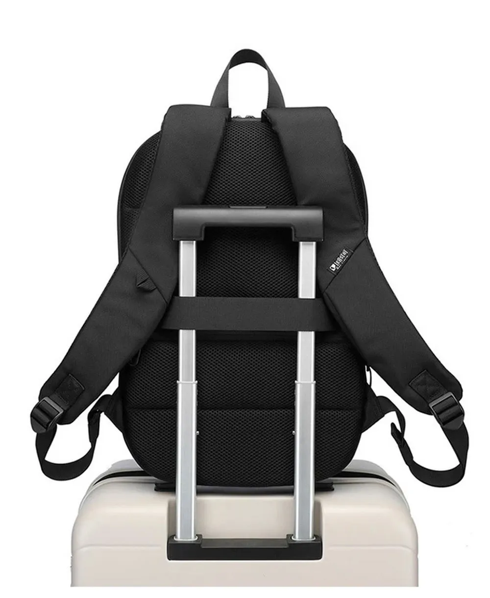 תיק גב למחשב נייד סלים שחור – תמונה 5