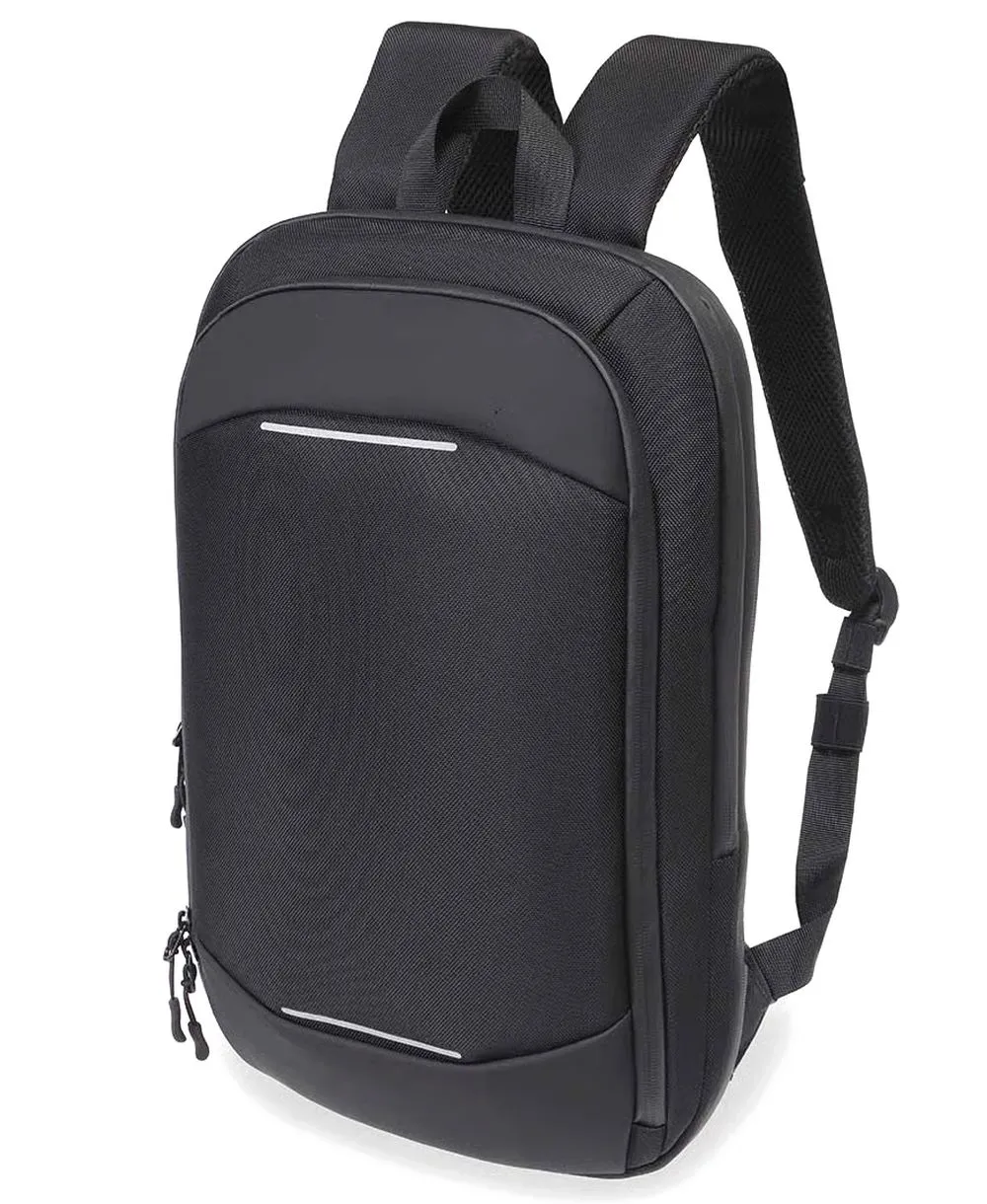 תיק גב למחשב נייד סלים שחור – תמונה 2