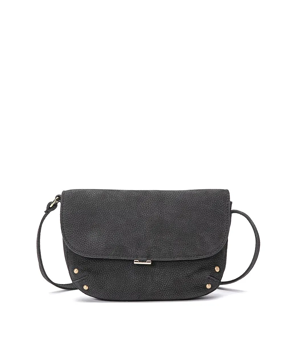 תיק עור קטן לנשים מעצבת נטע שדה דגם תום שחור נובוק