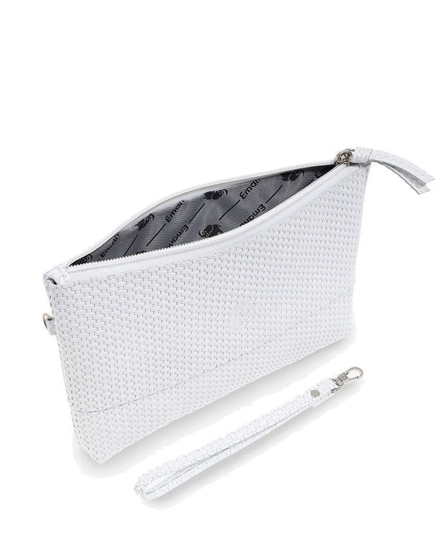 קלאץ מעור לנשים אסיה לבן | עמנואל – תמונה 2