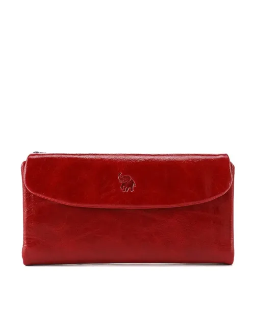 ארנק עור גדול לנשים אליאנה אדום שברו-ארנקי עמנואל