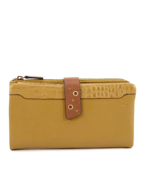 ארנק עור גדול לנשים עדיה אמבר Abbacino