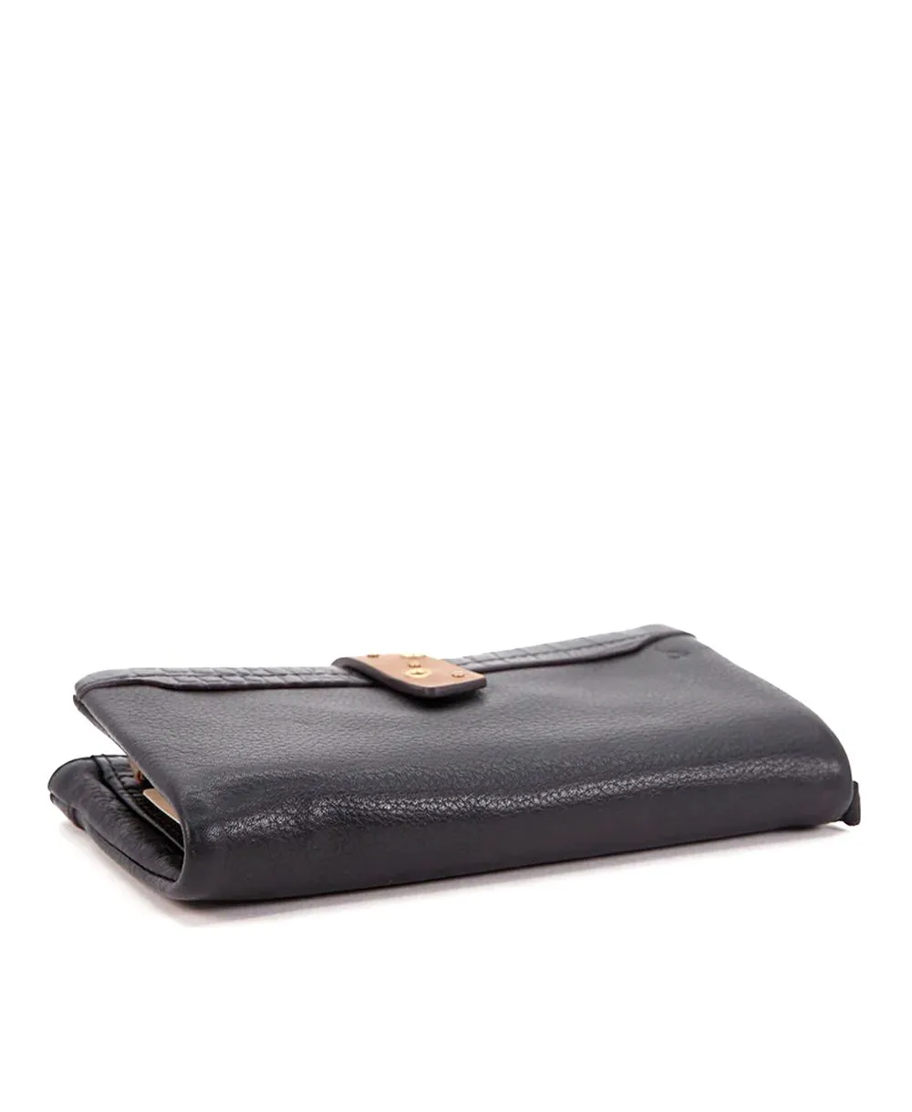 ארנק עור גדול לנשים עדיה שחור | Abbacino – תמונה 5