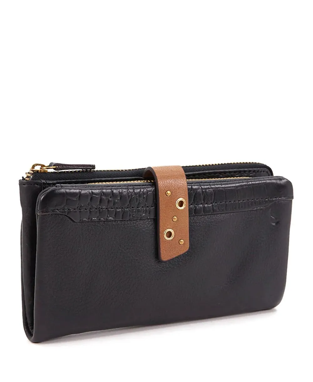 ארנק עור גדול לנשים עדיה שחור | Abbacino – תמונה 3