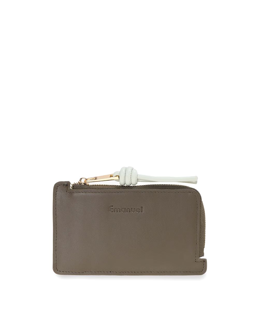 ארנק עור קטן לכרטיסים ירוק ארנקי עמנואל (1)