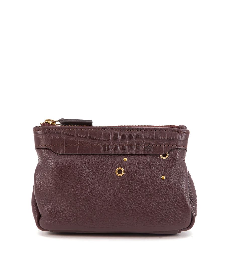 ארנק קטן למטבעות עדיה בורגנדי Abbacino