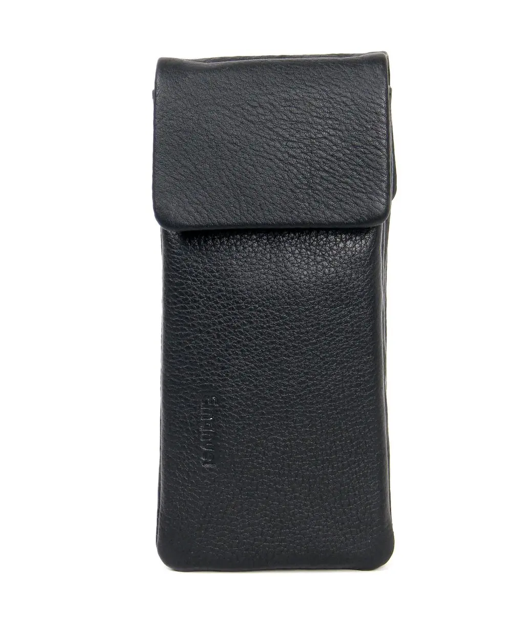 נרתיק ל 2 זוגות משקפיים מעור בשחור ארנקי עמנואל (1)