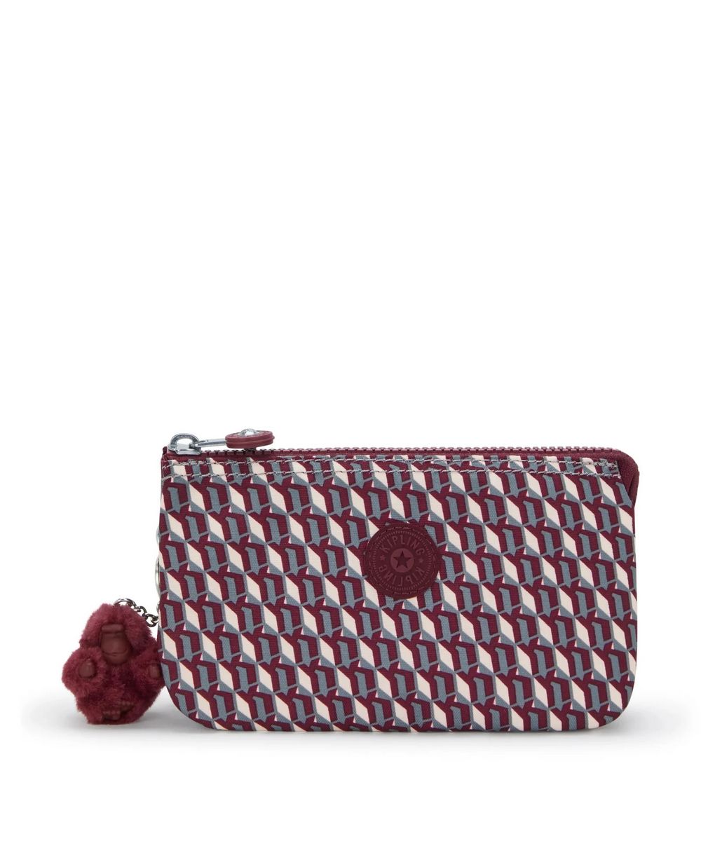 נרתיק קיפלינג קריאטיביטי L בורדו יין גיאומטרי (1)