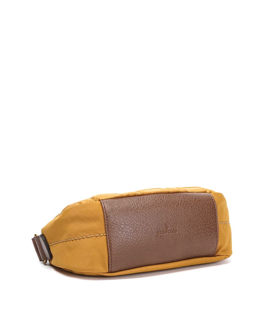 תיק אלכסוני קטן טקסטורה אמבר מעוצב | Abbacino – תמונה 4