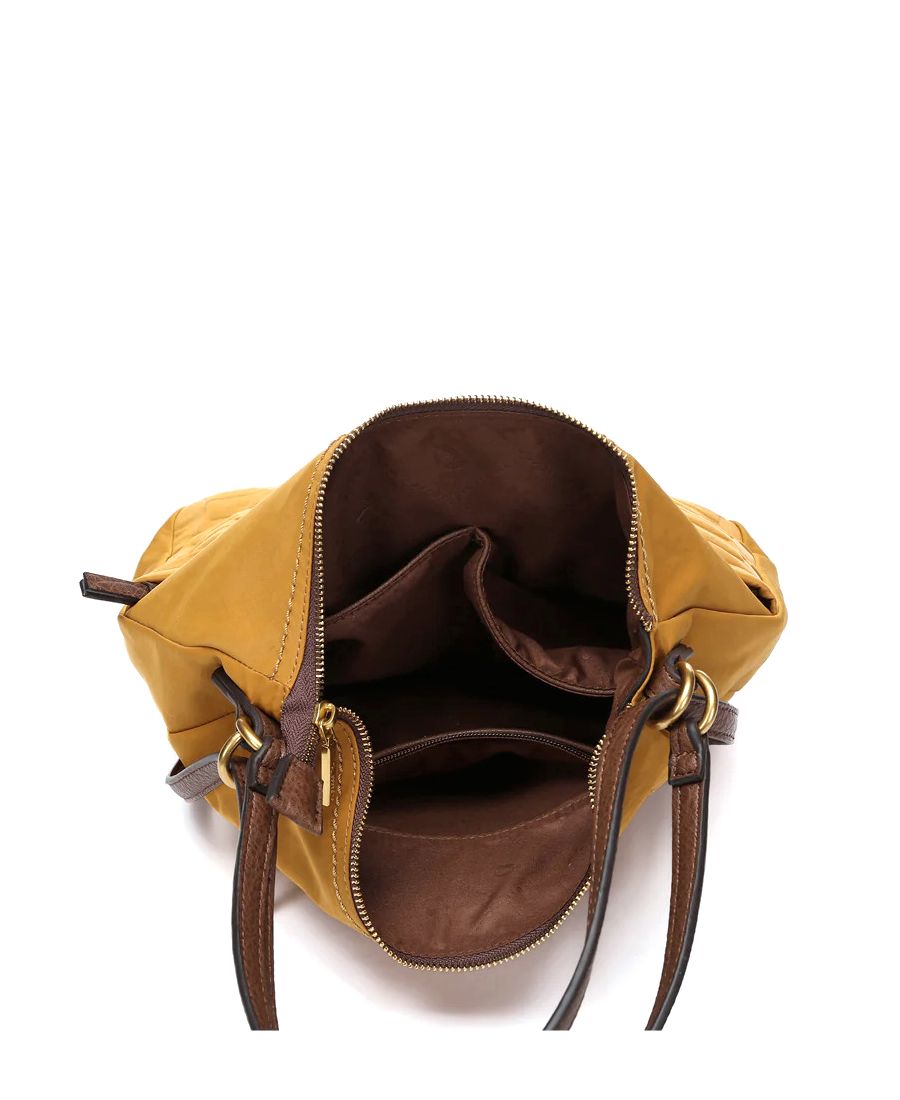 תיק גב/צד לנשים טקסטורה אמבר מעוצב | Abbacino – תמונה 6