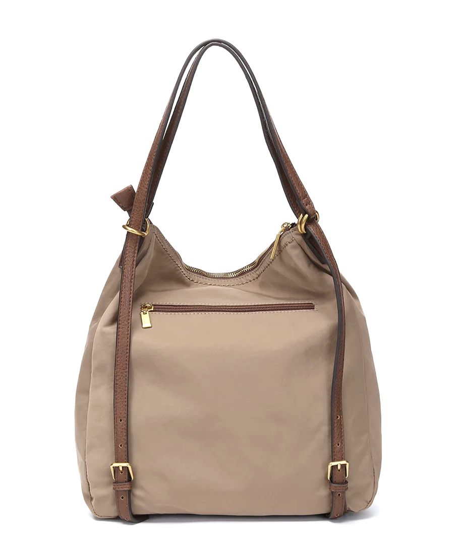 תיק גב/צד לנשים טקסטורה קאמל מעוצב | Abbacino – תמונה 4