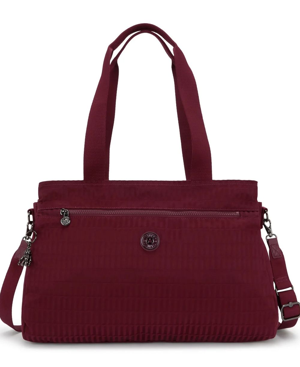 תיק למחשב נייד קיפלינג אליסיה עבודה בורדו קוביות