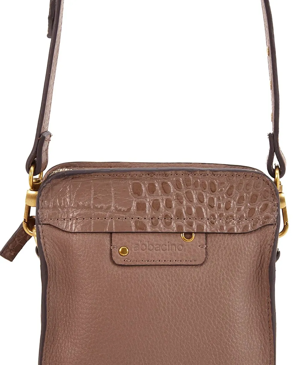 תיק מעור לטלפון חום טאופ | Abbacino – תמונה 6