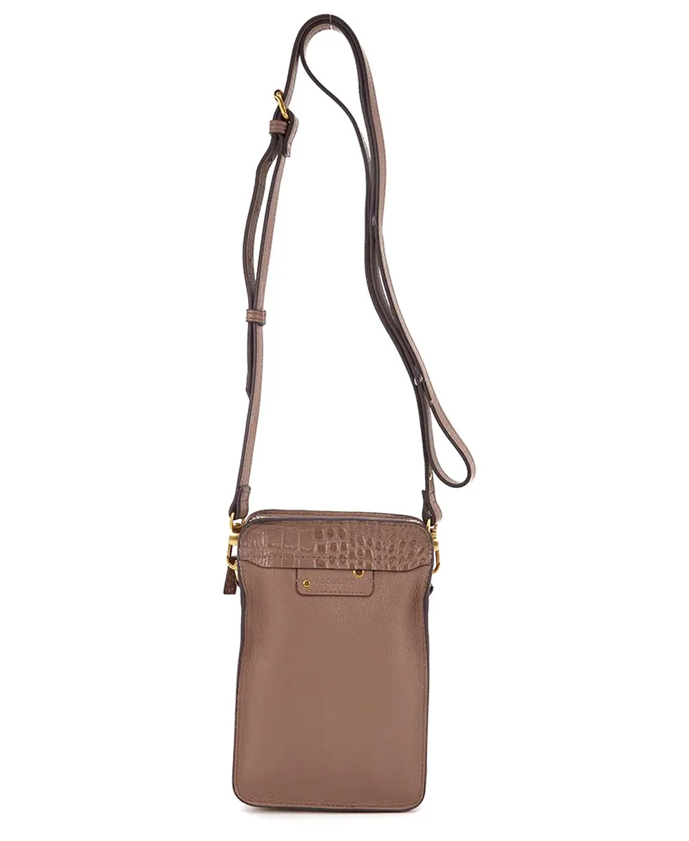 תיק מעור לטלפון חום טאופ Abbacino