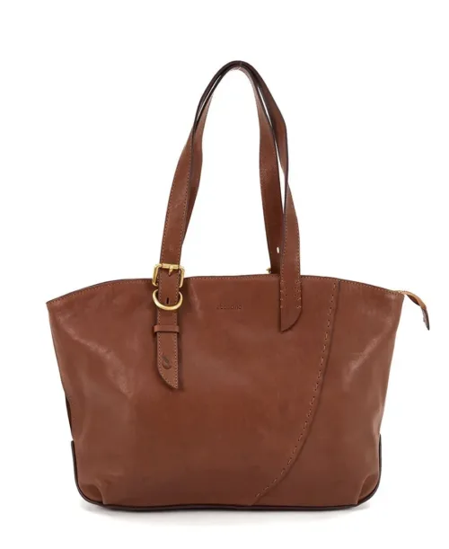 תיק צד לנשים שופר מעור קוניאק Abbacino